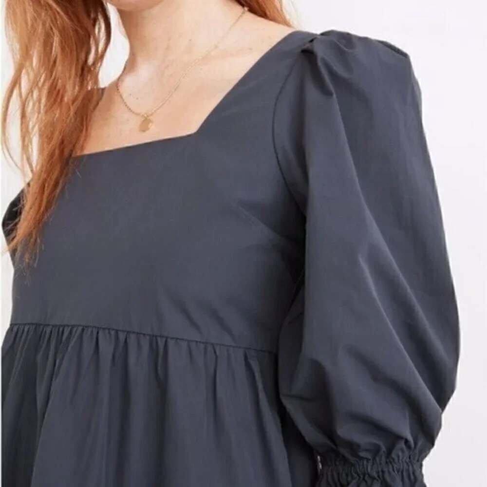 Madewell Poplin Lizzie Babydoll Dress